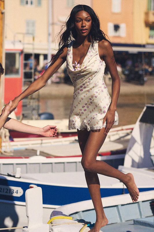 FRANKIES CHLOE SILK MINI DRESS