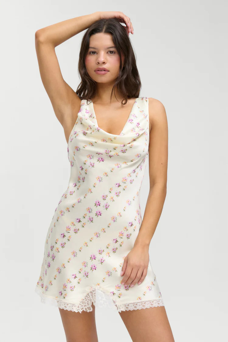 FRANKIES CHLOE SILK MINI DRESS
